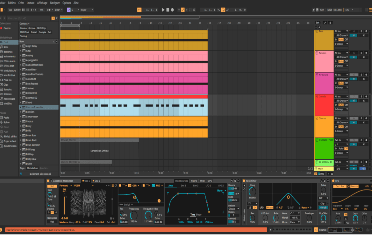 Conception sonore sur Ableton